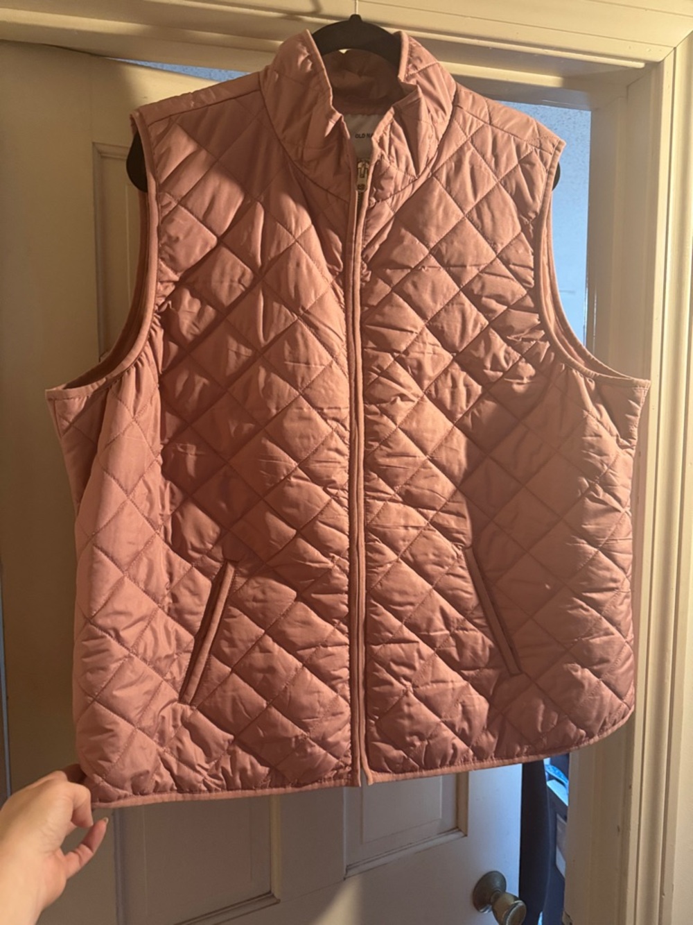 Old Navy XXLQuilted Sleeveless Vest - Dusty Rose
